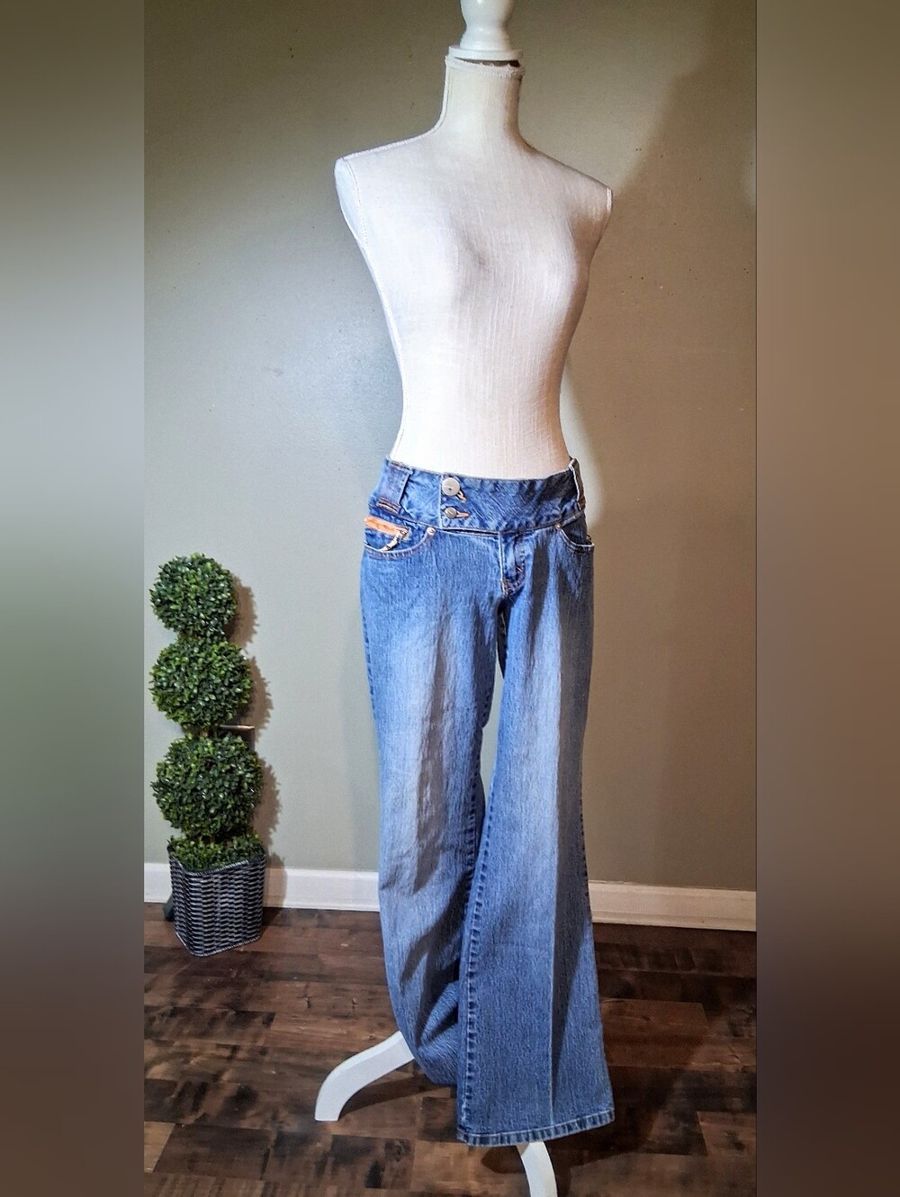 90s Jordache Low Rise Flare Leg Hip Huggers